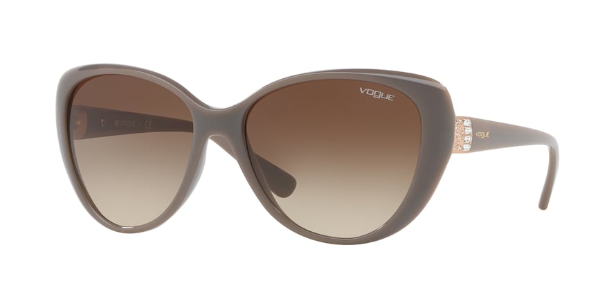 Vogue VO5193SB Butterfly Sunglasses  259613-OPAL MUD 57-16-135 - Color Map brown