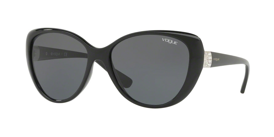 Vogue VO5193SB Butterfly Sunglasses  W44/87-BLACK 57-16-135 - Color Map black