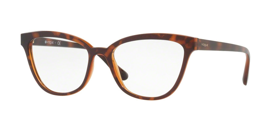 Vogue VO5202 Cat Eye Eyeglasses  2386-TOP DK HAVANA/LIGHT BROWN 54-17-140 - Color Map havana