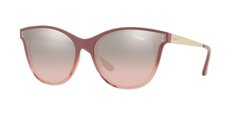 Vogue VO5205S Butterfly Sunglasses  25547E-TRANSP PINK GRAD ANTIUQE PINK 62-17-140 - Color Map pink