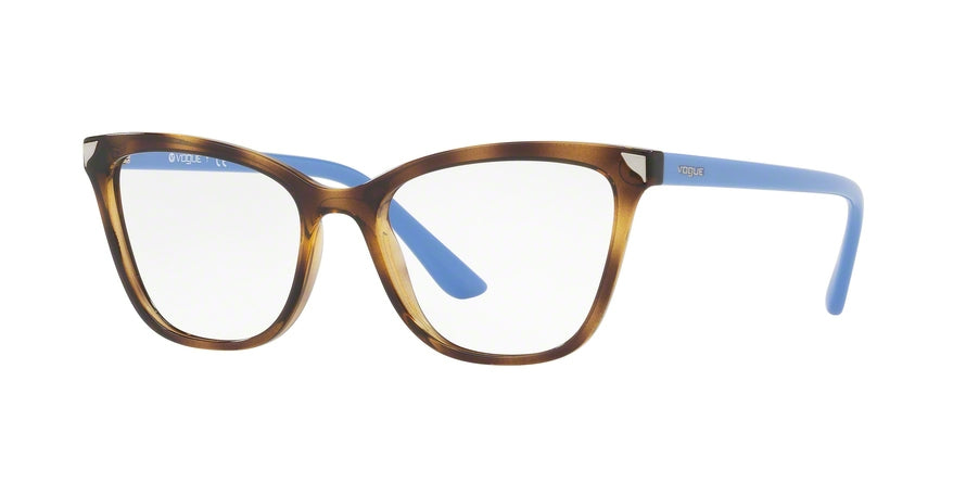 Vogue VO5206 Cat Eye Eyeglasses  W656-DARK HAVANA 53-17-140 - Color Map havana