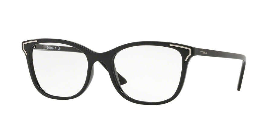 Vogue VO5214 Rectangle Eyeglasses  W44-BLACK 52-18-135 - Color Map black