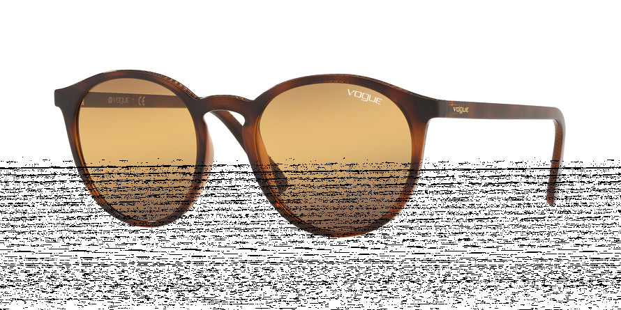 Vogue VO5215S Round Sunglasses  23860L-TOP HAVANA LIGHT BROWN 51-19-140 - Color Map havana