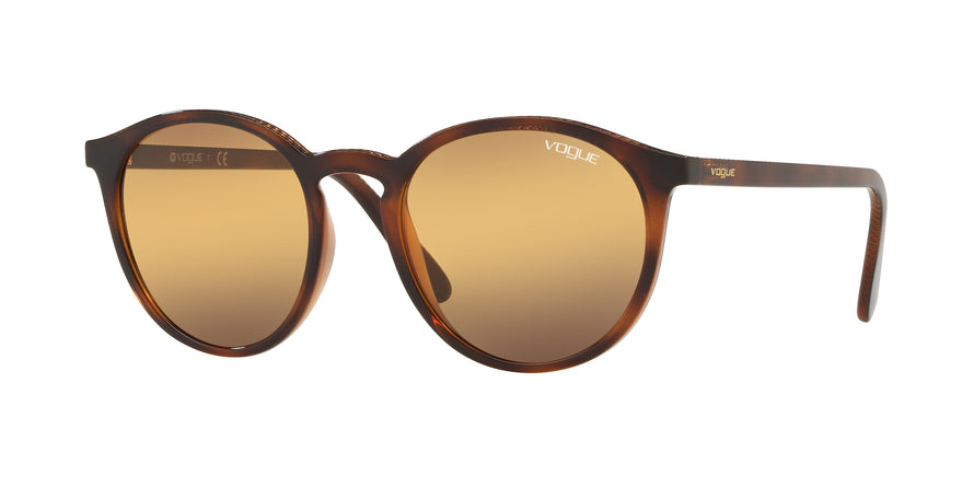 Vogue VO5215S Round Sunglasses  23860L-TOP HAVANA LIGHT BROWN 51-19-140 - Color Map havana