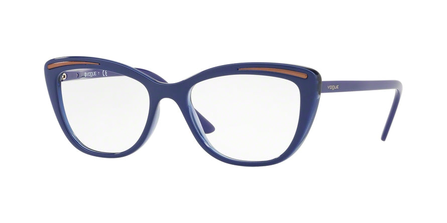 Vogue VO5218 Cat Eye Eyeglasses  2619-TOP BLUETTE/BLUETTE TRANSP 50-17-140 - Color Map light blue