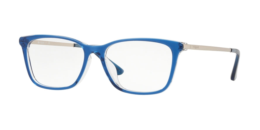 Vogue VO5224F Square Eyeglasses  2171-TOP BLUE TRANSPARENT 54-16-140 - Color Map blue