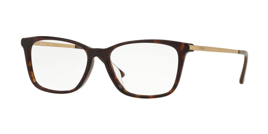 Vogue VO5224F Square Eyeglasses  W656-DARK HAVANA 54-16-140 - Color Map havana