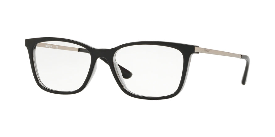 Vogue VO5224 Square Eyeglasses  2385-TOP BLACK/TRANSPARENT GREY 53-16-135 - Color Map black