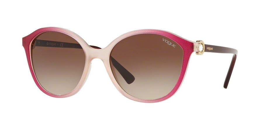 Vogue VO5229SB Oval Sunglasses  264413-TRANSP PURPLE GRAD BORDEAUX 57-18-140 - Color Map bordeaux