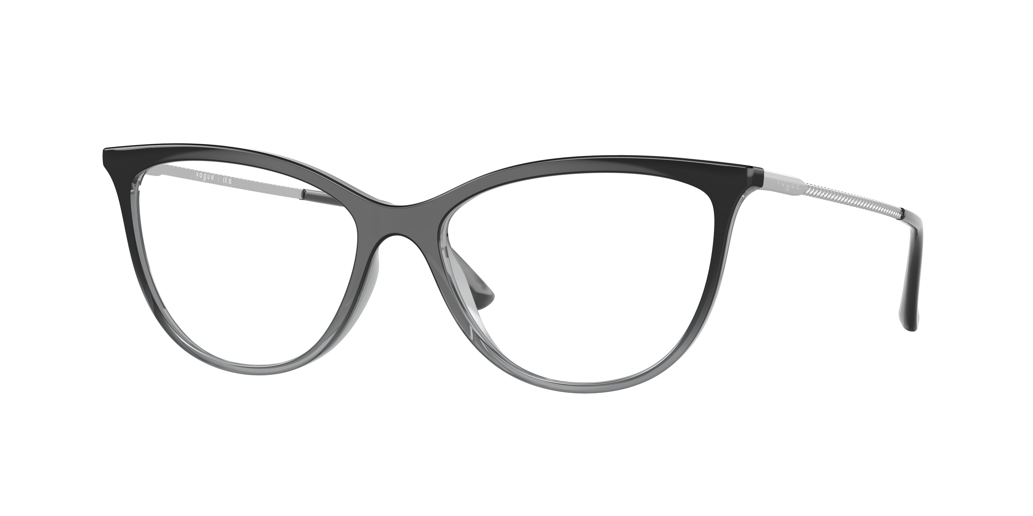 Vogue VO5239 Cat Eye Eyeglasses  1880-Top Gradient Black/Smoke 54-140-16 - Color Map Black