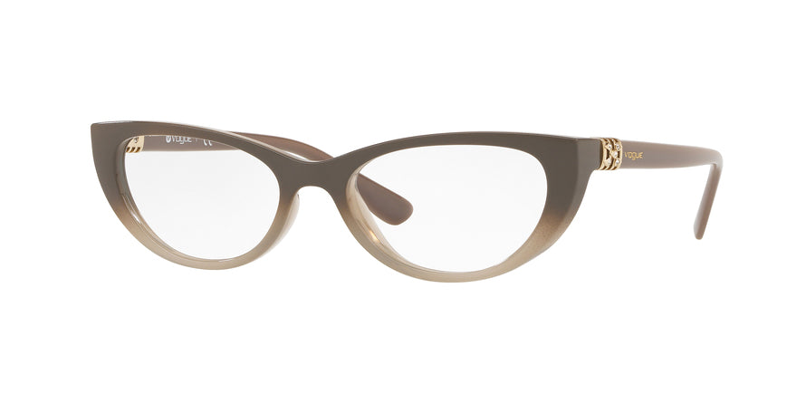 Vogue VO5240B Oval Eyeglasses  2588-TOP GREY GRAD OPAL GREY 51-17-135 - Color Map grey