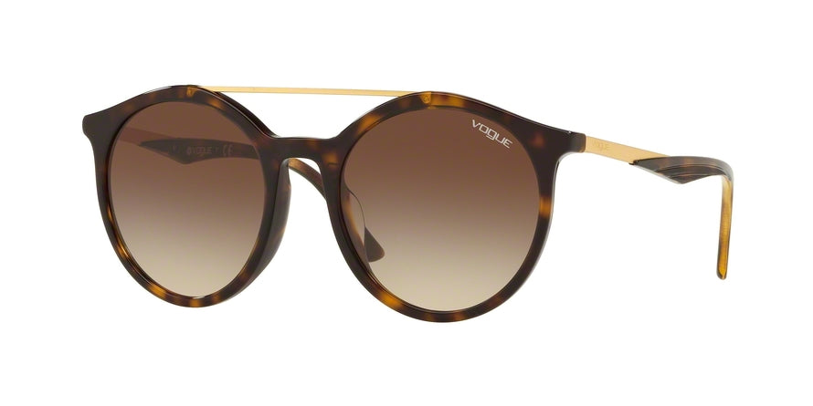 Vogue VO5242SF Round Sunglasses  W65613-DARK HAVANA 51-19-140 - Color Map havana