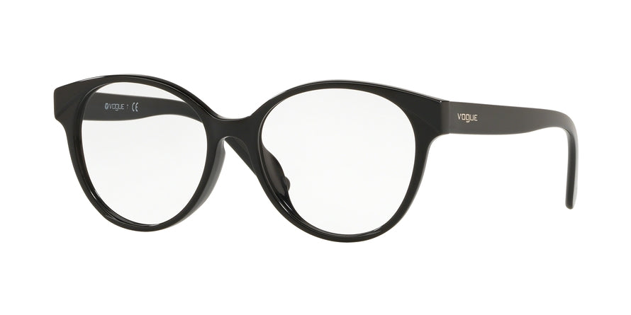 Vogue VO5244F Round Eyeglasses  W44-BLACK 52-16-140 - Color Map black
