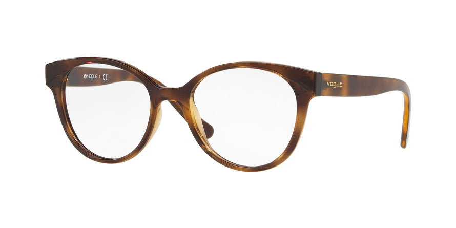 Vogue VO5244 Round Eyeglasses  W656-DARK HAVANA 49-17-140 - Color Map havana