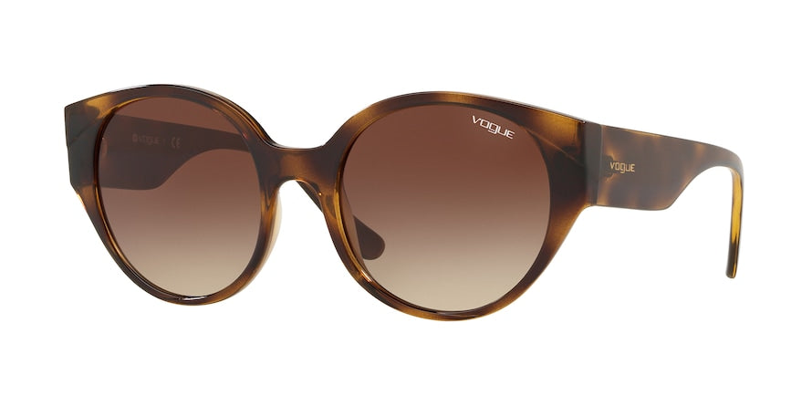 Vogue VO5245S Round Sunglasses  W65613-DARK HAVANA 53-19-140 - Color Map havana