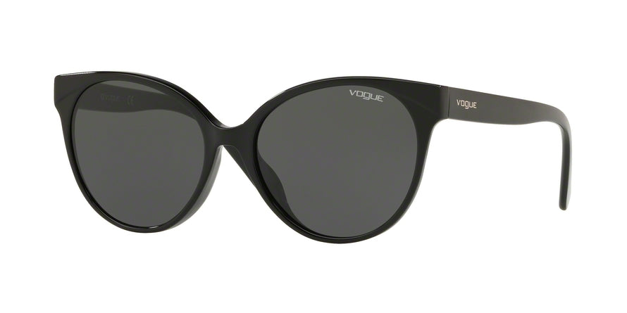 Vogue VO5246SF Round Sunglasses  W44/87-BLACK 54-16-140 - Color Map black
