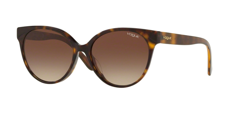 Vogue VO5246SF Round Sunglasses  W65613-DARK HAVANA 54-16-140 - Color Map havana