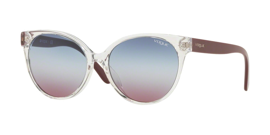 Vogue VO5246SF Round Sunglasses  W7450K-TRANSPARENT 54-16-140 - Color Map clear