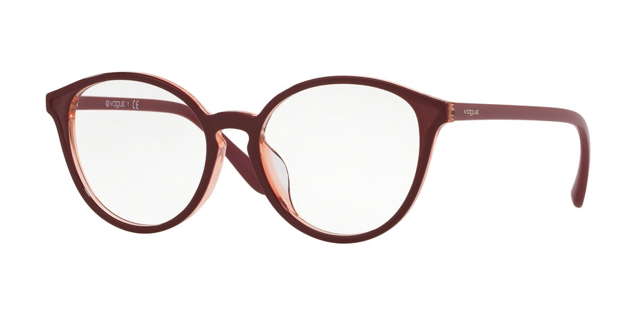 Vogue VO5254F Phantos Eyeglasses  2297-TOP RED/TRANSPARENT RED 53-17-140 - Color Map red