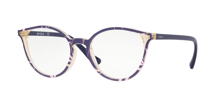 Vogue VO5254 Phantos Eyeglasses  2696-TOP BLUE/TEXT PINK YELLOW TR 50-18-140 - Color Map multi