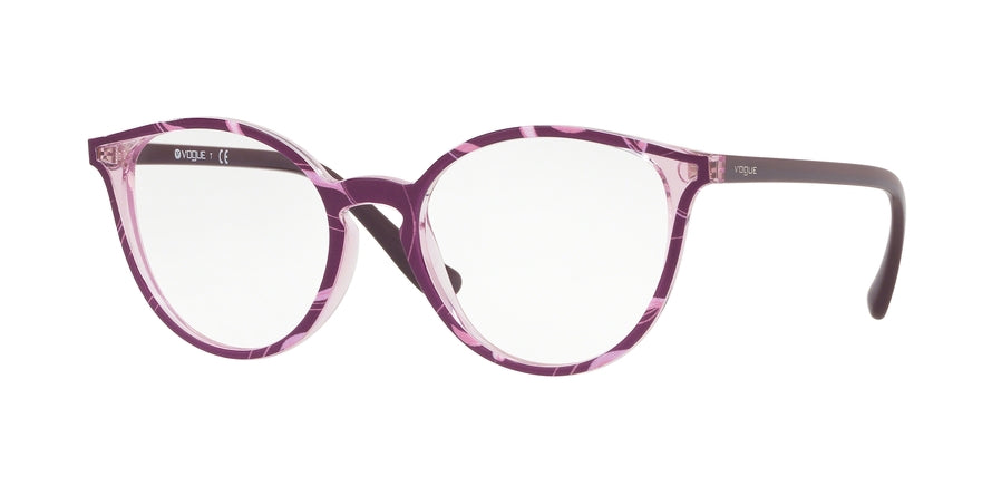 Vogue VO5254 Phantos Eyeglasses  2699-TOP VIOLET/TEXT LILAC TR LILAC 50-18-140 - Color Map multi