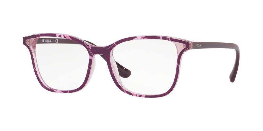 Vogue VO5256 Rectangle Eyeglasses  2699-TOP VIOLET/TEXT LILAC LILAC TR 53-16-140 - Color Map multi