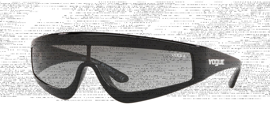 Vogue ZOOM-IN VO5257S Rectangle Sunglasses  W44/11-BLACK 37-137-120 - Color Map black