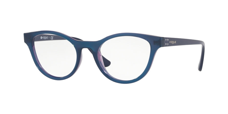 Vogue VO5274B Cat Eye Eyeglasses  2633-TRANSP BLUE/TRANSP LIGHT VIOLE 51-19-140 - Color Map blue