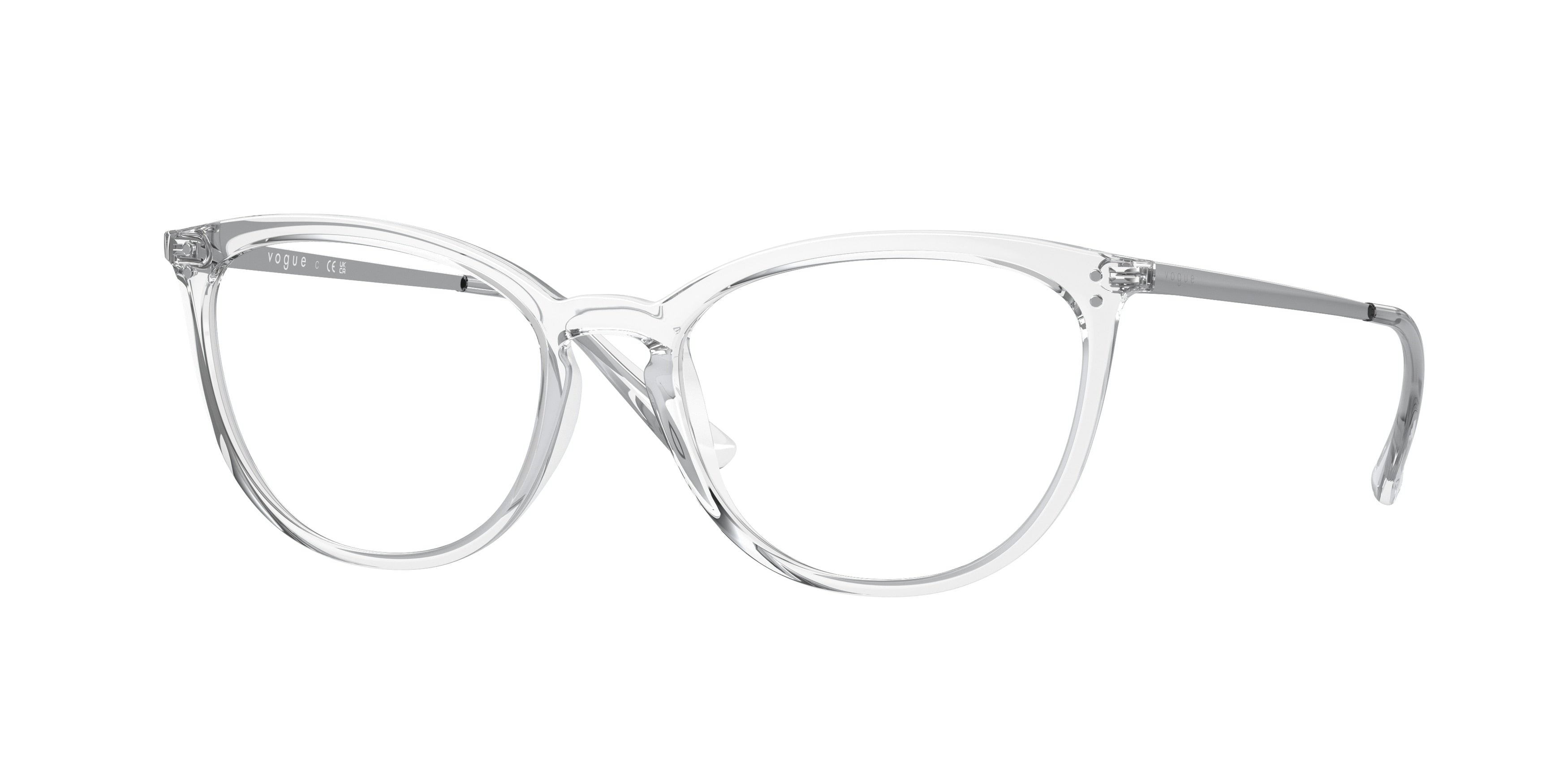 Vogue VO5276 Cat Eye Eyeglasses  W745-Transparent 53-140-17 - Color Map Transparent