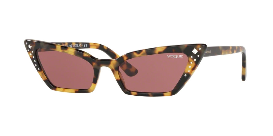 Vogue SUPER VO5282SB Cat Eye Sunglasses  260569-YELLOW HAVANA 54-18-140 - Color Map yellow