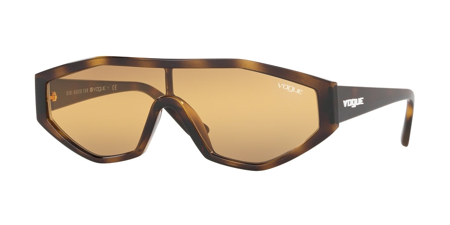 Vogue HIGHLINE VO5284S Irregular Sunglasses  27180L-DARK HAVANA 32-132-135 - Color Map havana