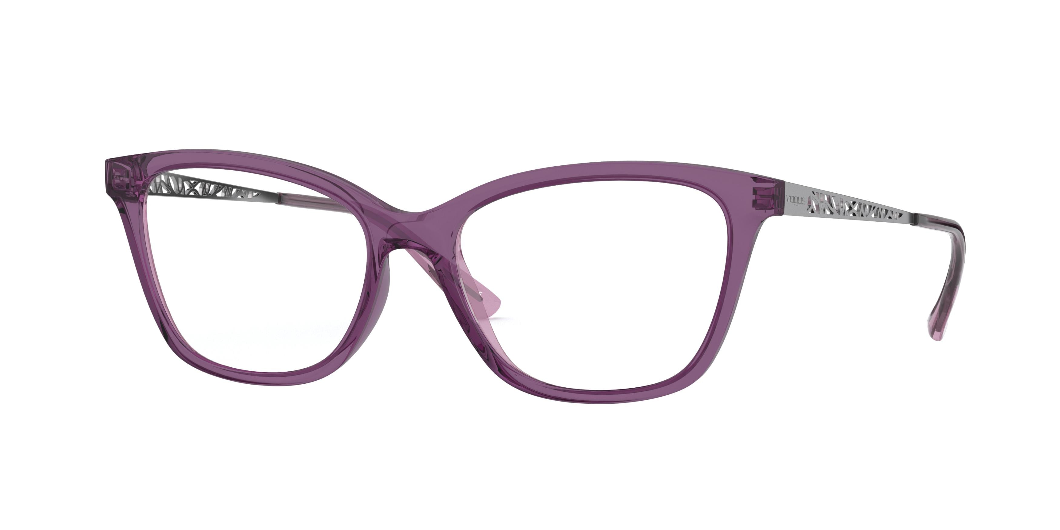 Vogue VO5285 Square Eyeglasses  2761-Transparent Purple 51-140-16 - Color Map Violet