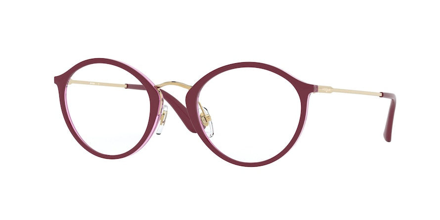 Vogue VO5286 Phantos Eyeglasses  2756-TOP CYCLAMEN/TRANSP LILAC 49-21-135 - Color Map purple/reddish