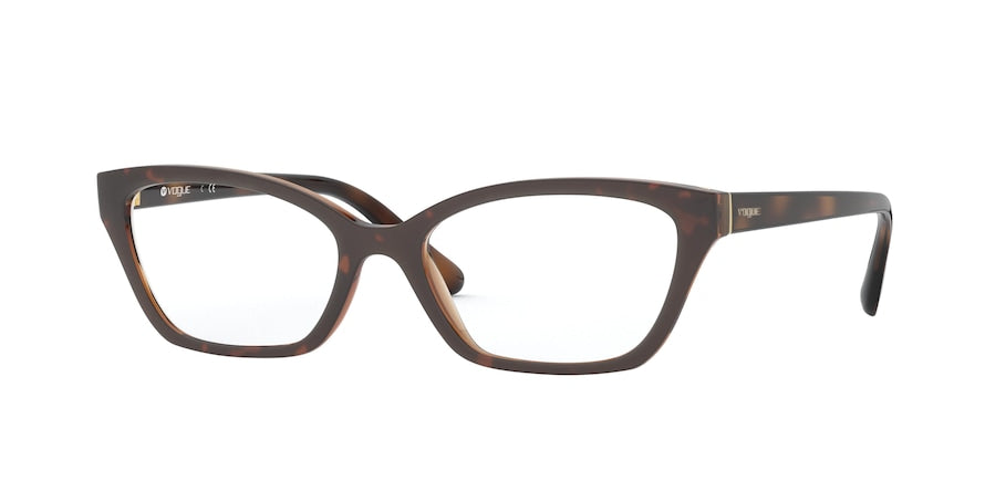 Vogue VO5289 Pillow Eyeglasses  2386-TOP DARK HAVANA/BROWN 53-17-140 - Color Map havana