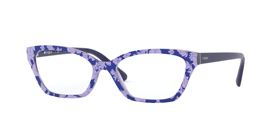 Vogue VO5289 Pillow Eyeglasses  2770-TOP BLUE TEXT LILAC/BLUE TR 53-17-140 - Color Map multi