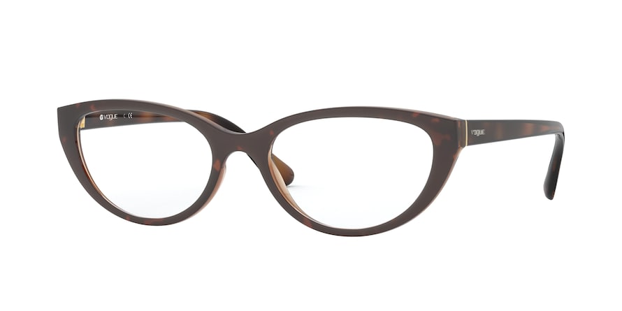 Vogue VO5290 Pillow Eyeglasses  2386-TOP DARK HAVANA/BROWN 54-18-140 - Color Map havana