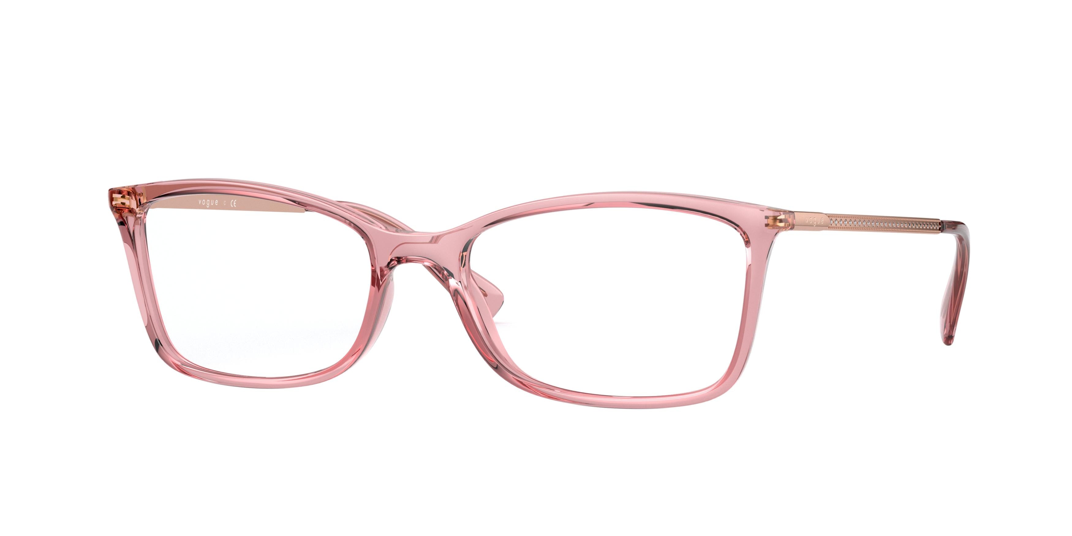 Vogue VO5305B Pillow Eyeglasses  2599-Transparent Pink 54-135-17 - Color Map Pink
