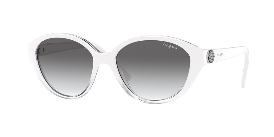 Vogue VO5308SB Oval Sunglasses  279511-WHITE GRADIENT TRANSPARENT 54-16-135 - Color Map white
