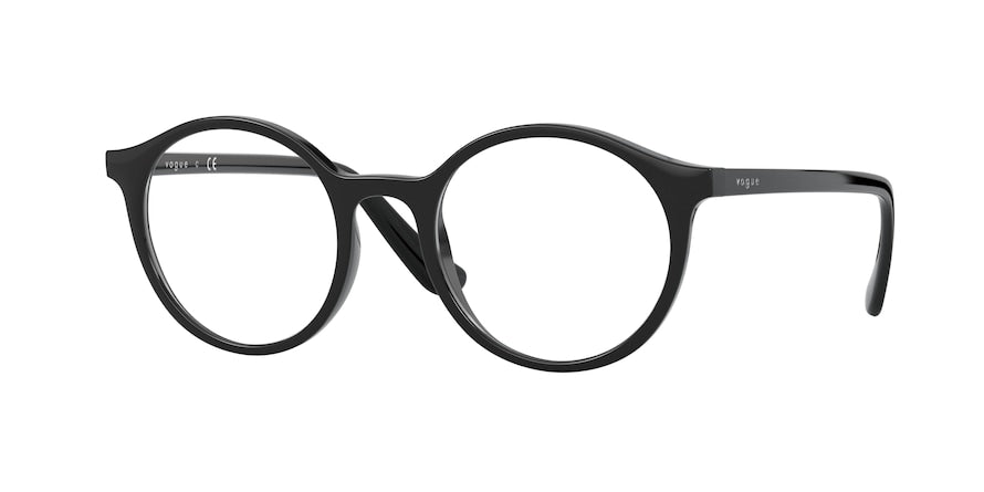 Vogue VO5310 Round Eyeglasses  W44-BLACK 49-20-140 - Color Map black