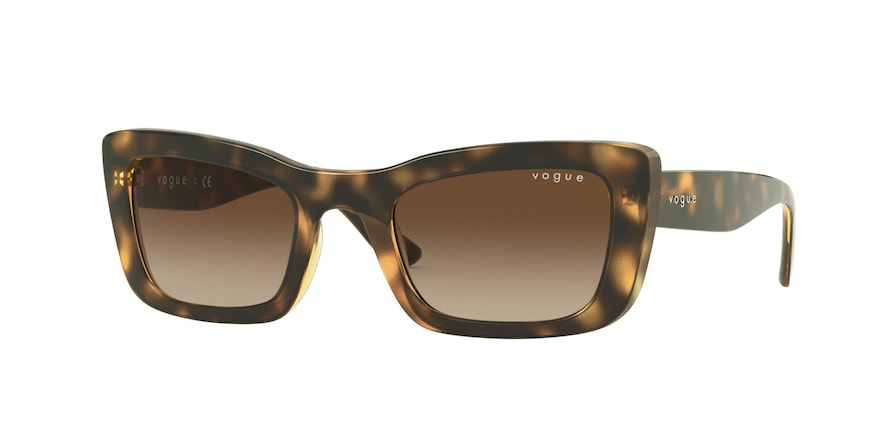 Vogue VO5311SF Pillow Sunglasses  W65613-DARK HAVANA 52-20-135 - Color Map havana