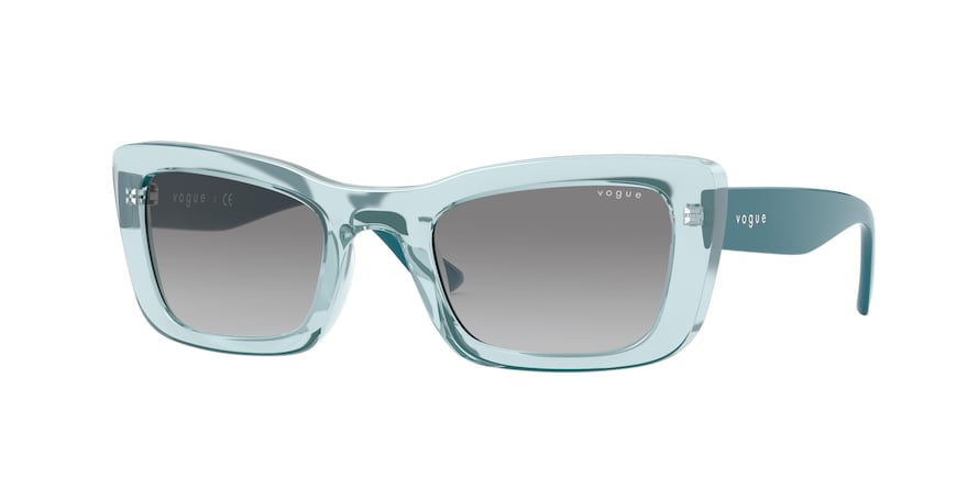 Vogue VO5311S Pillow Sunglasses  279911-TRANSPARENT LIGHT GREEN 49-22-135 - Color Map green