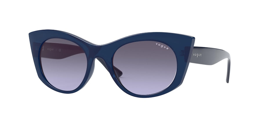 Vogue VO5312S Irregular Sunglasses  27964Q-TRANSPARENT BLUE 50-19-135 - Color Map blue