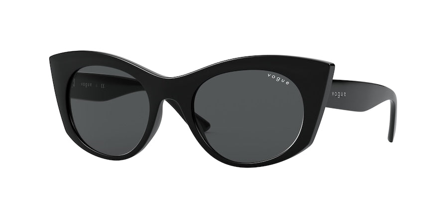 Vogue VO5312S Irregular Sunglasses  W44/87-BLACK 50-19-135 - Color Map black