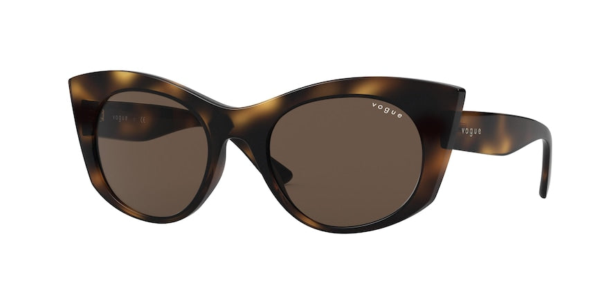 Vogue VO5312S Irregular Sunglasses  W65673-DARK HAVANA 50-19-135 - Color Map havana