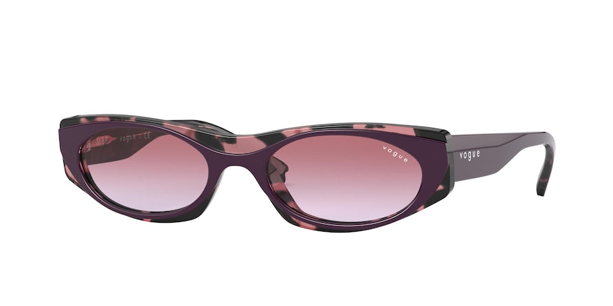 Vogue VO5316S Pillow Sunglasses  28143P-TOP VIOLET ROSE HAVANA 52-19-135 - Color Map violet