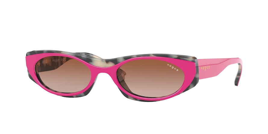 Vogue VO5316S Pillow Sunglasses  281513-TOP PINK GREY HAVANA 52-19-135 - Color Map pink