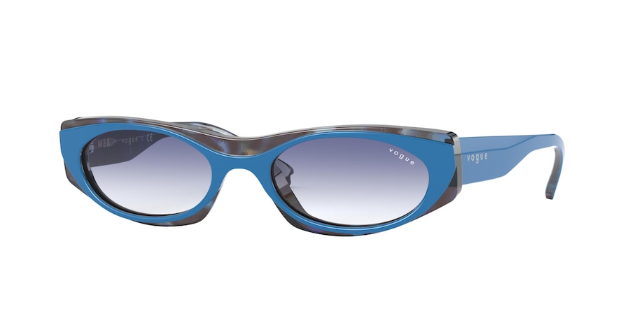 Vogue VO5316S Pillow Sunglasses  2817X0-TOP BLUE MULTICOLOR HAVANA 52-19-135 - Color Map blue