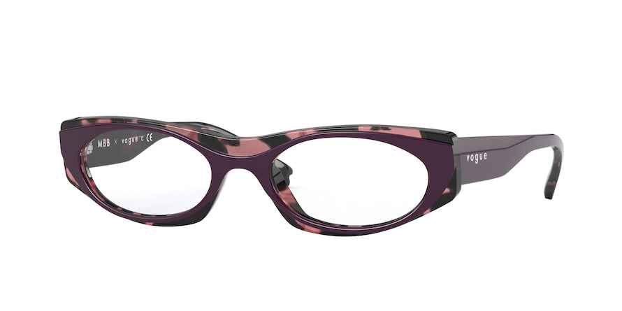 Vogue VO5316 Pillow Eyeglasses  2814-TOP VIOLET ROSE HAVANA 52-19-135 - Color Map violet