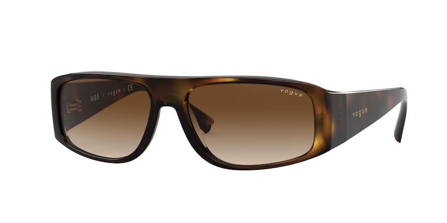 Vogue VO5318S Pillow Sunglasses  W65613-DARK HAVANA 56-15-125 - Color Map havana