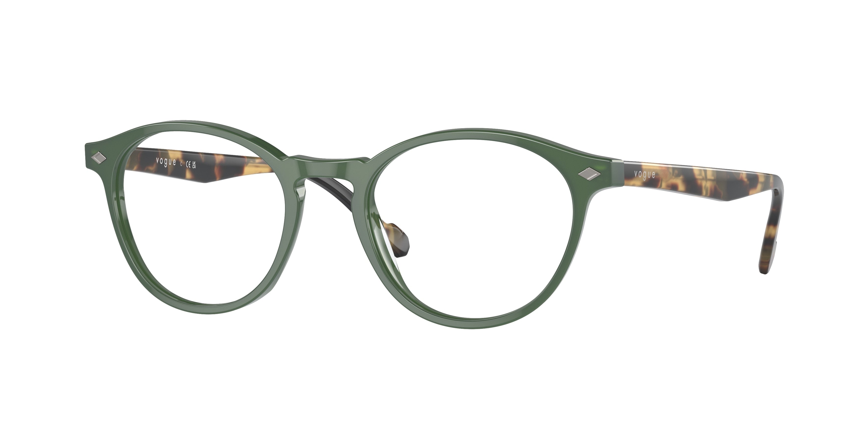 Vogue VO5326 Oval Eyeglasses  3092-Dusty Green 51-145-19 - Color Map Green